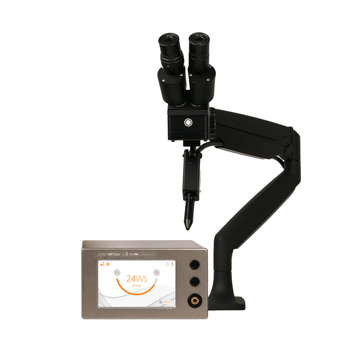 Orion mPulse welder for Dental and Ortho Labs with 5x Microscope Arm